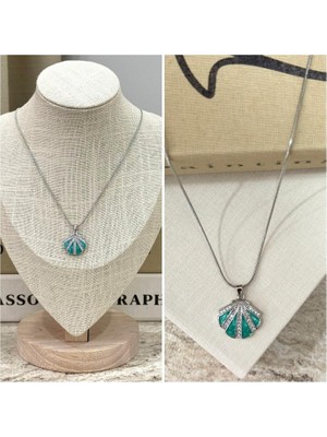 Ca Shopping Deniz Kabuğu Figürlü Çelik Kolye