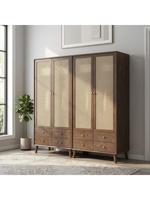 Zen Ahşap Hazeran Gardırop