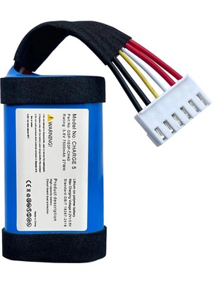 Çerçici Sertec Jbl Charge 5 Uyumlu 3.7V 7800 Mah Soketli Batarya