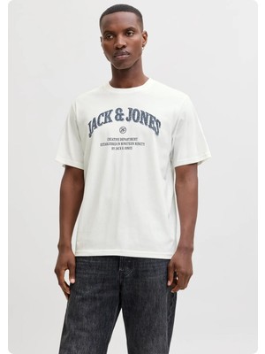 Jack & Jones Jack&jones 12291213 Jjedenver Graphıc Te 0 Yaka Kısa Kol Tsh