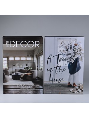 Kethuda Concept 2 Li Home Dekor & A Tree Dekoratif Kitap Kutu