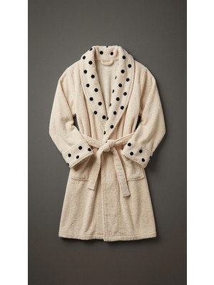 Minteks Lueur Noire 100%PAMUK Kadın Şalyaka Bornoz