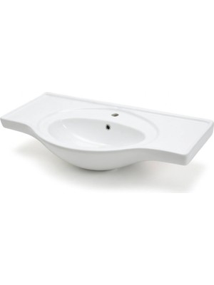 Ece Banyo - Aruva Etajerli Lavabo 96 cm Beyaz - 3503