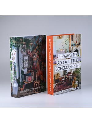 Kethuda Concept 2 Li Bohem Desıng & 10 Ways Dekoratif Kitap Kutu