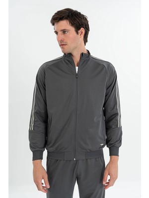 Maraton Comfort Erkek Dik Yaka  Antrasit- Eşofman Üstü