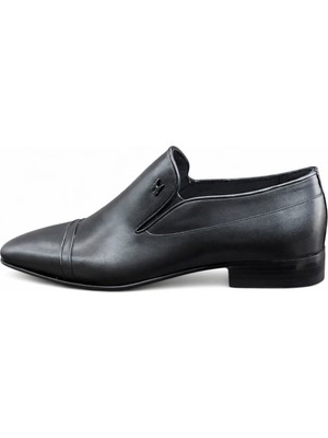 Güvener Kösele Deri Erkek Ayakkabı Siyah