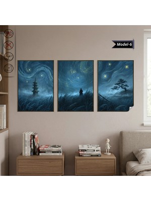Akıllı Kağıt Statik Tutunma Özellikli Tablo - Poster Anime (Model- 6)