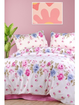 Aytunç Güllü %100 Pamuklu Çift Kişilik Nevresim Takımı 200X220 cm