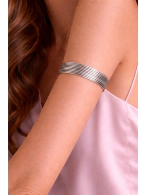 Hasır Model Silver Pazu Bileklik