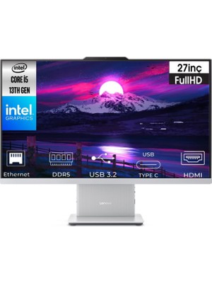 Lenovo Ideacentre Aıo 27IRH9 I5-13420H F0HM0045TR-K48 8gb 4tb UHD Graphics W11PRO 27" Full Hd All In One Pc