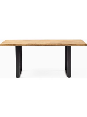 Sisuprintlab Retro Ahşap Doğal Kütük Yemek / Toplantı / Çalışma Masası