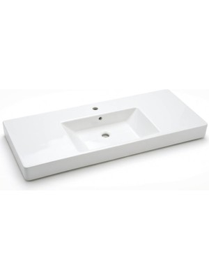 Ideal Standard - Plain Ortadan Hazneli Dolap Uyumlu Lavabo 120 cm Beyaz Outlet - Z258101-