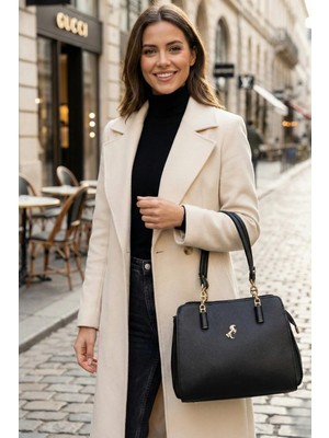 Miami Polo Clup Zincir Detaylı Kadın El Çantası – Omuz Askılı Şık Kadın Çanta