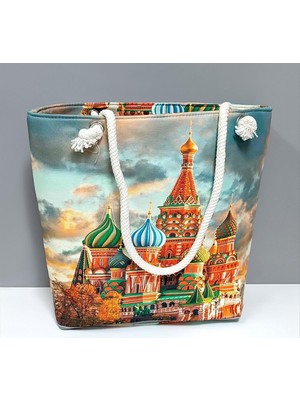 Kocadal Saray Desenli Plaj Çantası