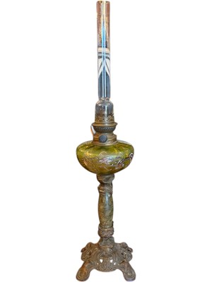 TT 64 cm Boyunda Fransız El Boyama Gaz Lambası