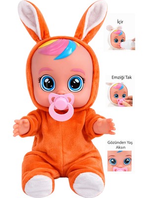 Toyx Ağlayan ve Konuşan Et Bebek Turuncu Renkli Eğlenceli Oyuncak Çocuklar İçin