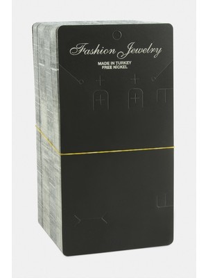 Kocadal Siyah Renkli Dikdörtgen Set Kolye Kartı 200 Adet