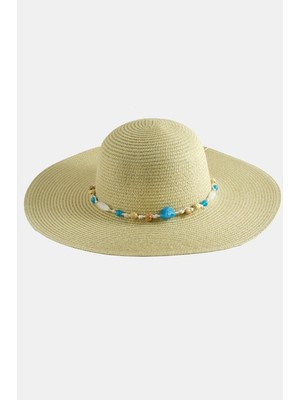 Kocadal Boncuklu Hasır Şapka