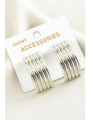 Kocadal Hasır Şekilli Trend Metal Küpe