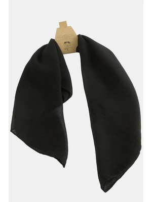 Kocadal Kırmızı Siyah Şifon Fular 50 cm