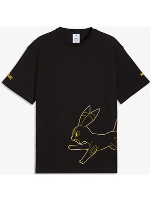 Puma x Pokemon Graphic  Erkek Siyah T-Shirt.01