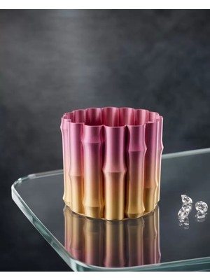 3D Dekoratif Mor Sarı Vazo Modern Tasarım Estetik Ev Aksesuarı Midastech