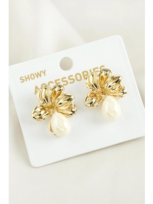 Kocadal Çiçek Damla Trend Inci Küpe