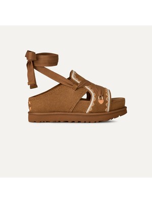 Kadın Sandalet 1175133 Ugg W Goldenstar Hı Artıstıtch Chestnut Multı