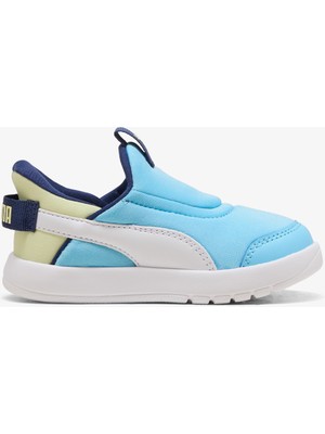 Puma Courtflex V3 Sliptech Çocuk Mavi Spor Ayakkabı.10
