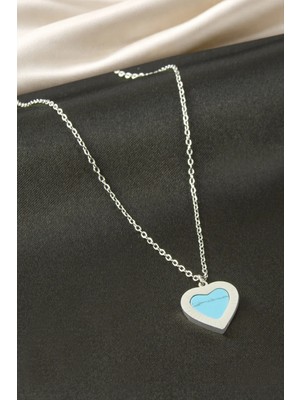 Kocadal Kelebek Sedef Çelik Kolye