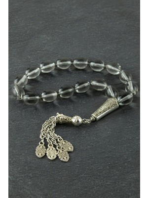 Kocadal Oval Kesim Cam Tesbih Ürün Boyu 10*14 mm