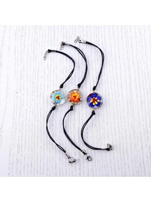 Kocadal Çiçek Cam Bileklik