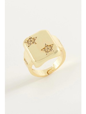 Kocadal Yıldız Zirkon Taşlı Yüzük