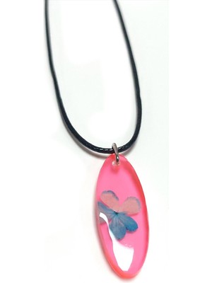 Kocadal Kartopu Çiçeği Oval Epoksi Kolye