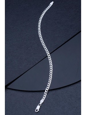 Innuendo 925 Ayar Gümüş Sıralı Erkek Zincir Bileklik