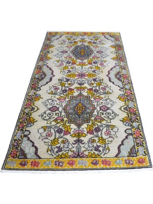Zehra Abla Halı Vintage El Dokuma Benzersiz Eşsiz Model Ürgüp Yün Halı 7221