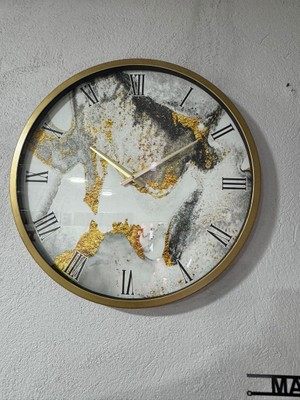 Renklime Model 8 Metal Duvar Saati 60 cm
