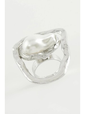 Kocadal Oval Inci Metal Yüzük