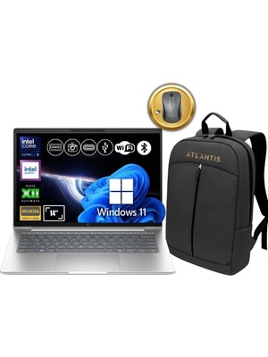 Hp Elitebook 6 Aı G1I Ultra 5 225U 32GB Ram 1tb SSD 14" W11PRO Notebook CV0G0ET ATL34 + Çanta&mouse