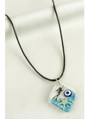 Kocadal Deniz Yıldızı Beşgen Epoksi Kolye