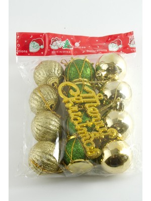 Kocadal 13 Adet Davul Top Küçük Yılbaşı Ağaç Süsü