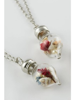 Kocadal Çiçek Fanus Canlı Kolye