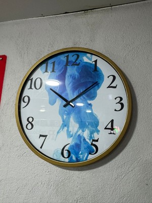 Renklime Model 9 Metal Duvar Saati 60 cm