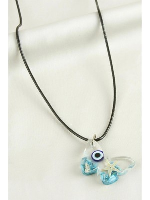 Kocadal Deniz Yıldızı Kelebek Epoksi Kolye