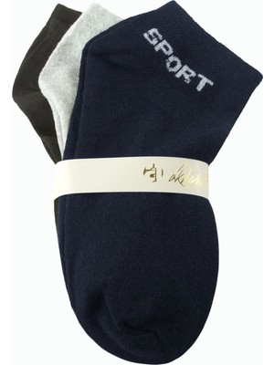 Kocadal 3 Çift Renkli Snekars Çorap