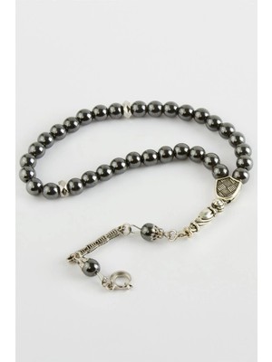 Kocadal Hematit Görünümlü Metal Tesbih 8 mm