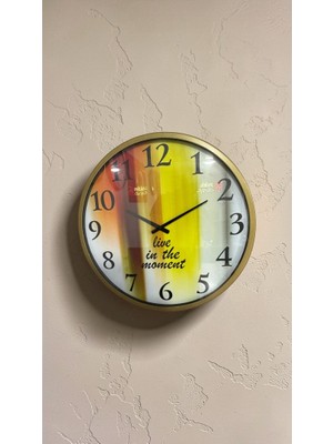 Renklime Model 5 Metal Duvar Saati 60 cm
