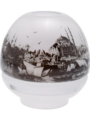 Paşabahçe Gravürlü Rüzgar Mumluk - 1 Adet