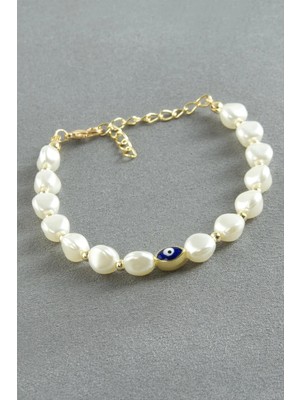 Kocadal Oval Nazar Inci Bileklik