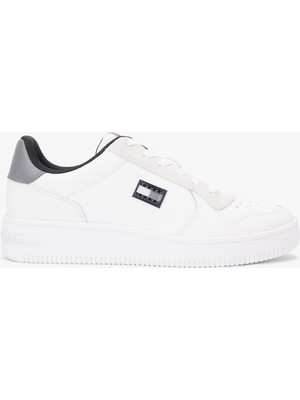 Tommy Hilfiger Retro Basket Erkek Beyaz Spor Ayakkabı.0k6